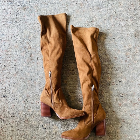 Marc Fisher Suede Over The Knee Boot - Picture 4 of 9